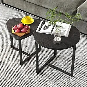 Round Coffee Table Set of 2