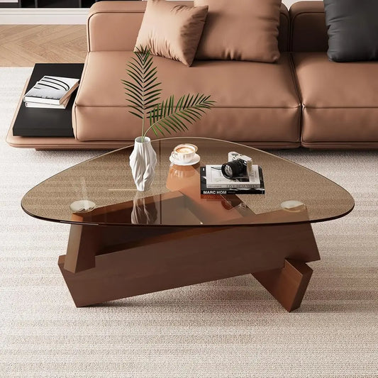 Triangle Glass Coffee Table