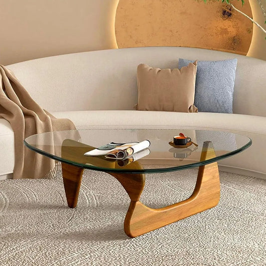 Modern Glass Triangle Coffee Table