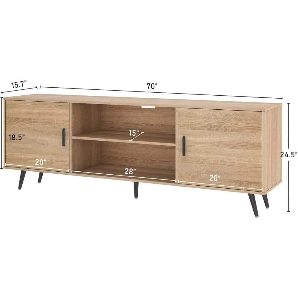 Mid-Century Modern 70” TV Stand for up to 75” TVs