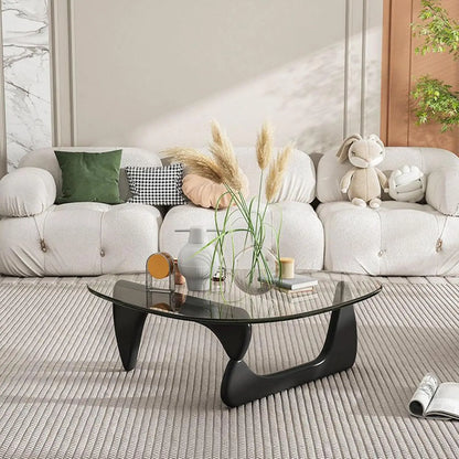 Modern Glass Triangle Coffee Table