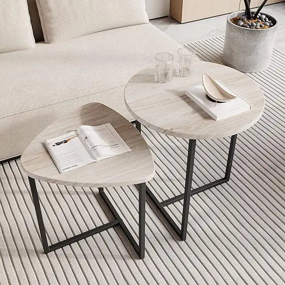 Round Coffee Table Set of 2