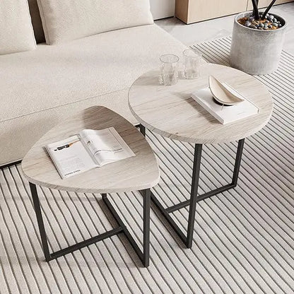 Round Coffee Table Set of 2