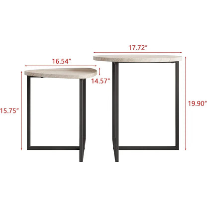 Round Coffee Table Set of 2